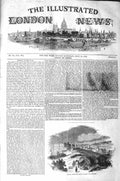 Original Old Antique Print 1843 View Madrid Royal Palace Spain Buildings Trees