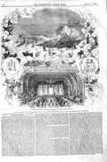 Original Old Antique Print 1843 Folkestone Harbour Banquet London Boulogne 19th