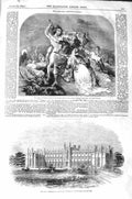 Original Old Antique Print 1843 Wesleyan Theological Richmond Roman Wall Solway