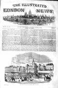 Old Antique Print 1843 Queen Travelling Horses Coach House Lords London 19th
