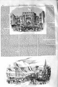 Original Old Antique Print 1843 Passage Bar Southampton Royal Procession 19th