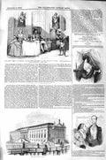 Old Antique Print 1843 Haymarket Theatre Leatherhead Opera House Berlin 19th