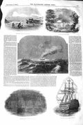 Original Old Antique Print 1843 Royal Yacht Mount Edgecumbe Hoe Plymouth Ships