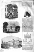 Old Antique Print 1843 Queen Belgium Governors House Ghent Chateau Casino 19th