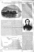 Old Antique Print 1843 Cape Guadafui Africa Bright Map Ship Memnon Arabia 19th