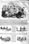 Old Antique Print 1843 Duke Michel Lord Bloomfield Woolwich Sword Outram 19th