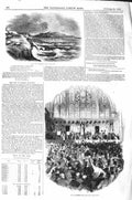 Original Old Antique Print 1843 Conquer Hill Clontarf London Election Nom 19th