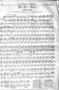 Original Old Antique Print 1843 Sheet Music First Fireside Ball Augustine Wade