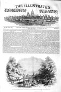 Original Old Antique Print 1843 Duke Duchess Nemours Queen Prince Albert 19th