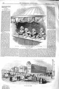 Original Old Antique Print 1843 Dublin State Trial Four Courts Perrin Burton