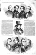 Old Antique Print 1843 Traversers Steele Duffy O'Connell Gray Ray Tierney 19th