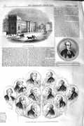 Old Antique Print 1843 Trinity College Dublin Perris Moore Sheil Hatchell 19th
