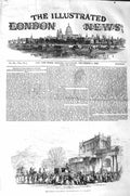 Original Old Antique Print 1843 Her Majesty Queen Chatsworth Grand Entrance