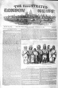 Original Old Antique Print 1843 North American Ojibbeway 19th Century
