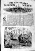 Original Old Antique Print 1844 Presentation Corps Diplomatique Louis Philippe