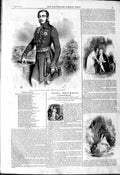 Original Old Antique Print 1844 Portrait Royal Highness Prince Albert Victorian