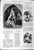 Original Old Antique Print 1844 Paul Virginia Art Painting Schopin Victorian