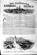 Original Old Antique Print 1844 New Lighthouse Plymouth Breakwater England 19th