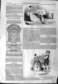 Original Old Antique Print 1844 Rainforth Harrison Opera Theatre Dulcken 19th