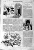 Old Antique Print 1844 Lyceum Theatre Shakspeare Farinelli Bouffon Du Roi 19th