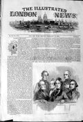 Old Antique Print 1844 Court Queen'S Bench Dublin Traversers Trial Court 19th
