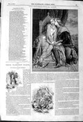 Original Old Antique Print 1844 Fine Art Francesca Da Rimini Romance Russell