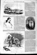 Old Antique Print 1844 Lithuanian Jws Queen Pomare Bay Papaiti Snowy Owls 19th