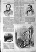 Original Old Antique Print 1844 Paternoster-Row Peak Cavern Earl Roden Murphy
