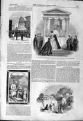 Original Old Antique Print 1844 Achill O'Connell Investiture Ratcliffe C 19th