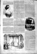 Old Antique Print 1844 Taming The Shrew Haymarket Theatre Mdlle. Favanti 19th