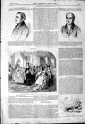 Old Antique Print 1844 Colonel Wood Earl Shaftesbury Brunetta Phillis Fox 19th
