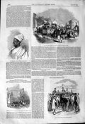 Old Antique Print 1844 Cork O'Connell Ireland Kasgeewhala Windsor Horses 19th