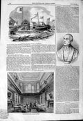 Old Antique Print 1844 Bust Rev. Croly Heralds College Ariel Steamer Ship 19th