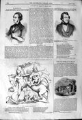 Old Antique Print 1844 Mr Smythe Ferrand Raleigh House Sculpture Academy 19th