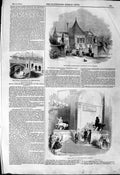 Old Antique Print 1844 Buckingham Palace Summer Leeds Railway Art Academy 19th