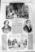 Old Antique Print 1844 Opera Crown Diamonds Theatre Auber Zampa Fornasari 19th