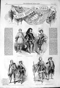 Original Old Antique Print 1844 Eton Montem Costume Hussar Noble College Sa 19th