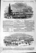 Original Old Antique Print 1844 Henley Regatta Boats Sport Phoenix Park 19th