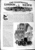 Original Old Antique Print 1844 Funeral Campbell Poet Westminster Abbey 19th