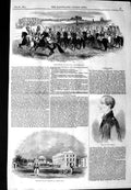 Old Antique Print 1844 Review Hyde Park Rev. Newman Wellington Barracks 19th