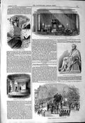 Old Antique Print 1844 Statue Dr. Dalton Clerkenwell Funeral Procession 19th