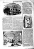 Original Old Antique Print 1844 Royal Humane Society Hyde Church Argyle Square