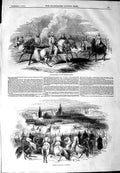 Original Old Antique Print 1844 Abd-El-Kader Moorish Allies Troops Morocco 19th