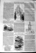Original Old Antique Print 1844 Monument Soyer Kensal Church Newcastle Nasmyth