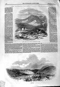 Original Old Antique Print 1844 Queen Scotland Albert Glenlyon Deer Gl Victorian