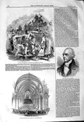 Old Antique Print 1844 Grafton Gloucester Musical Festival Sheriff Albany 19th