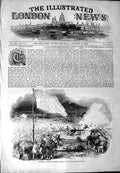 Original Old Antique Print 1844 Explosion King'S Bastion Portsmouth Ships 19th