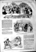 Old Antique Print 1844 Mansion House Lord Mayor Haymarket Theatre Caesar 19th