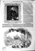 Original Old Antique Print 1844 Portrait Thomas Gresham Mansion House Pro 19th