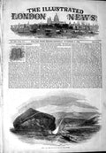 Original Old Antique Print 1844 View Aden Red Sea Boats Cliffs 19th